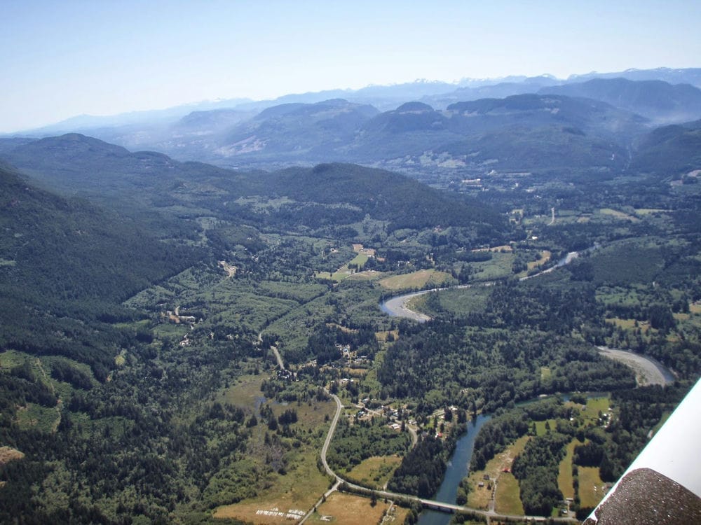 A picture of the Village of Sayward.